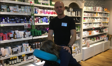 Seated Massage in shop