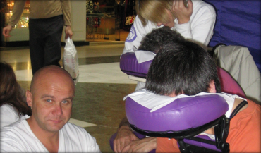 Seated Massage at an event